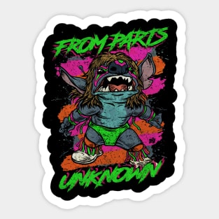 "FROM PARTS UNKNOWN" Sticker